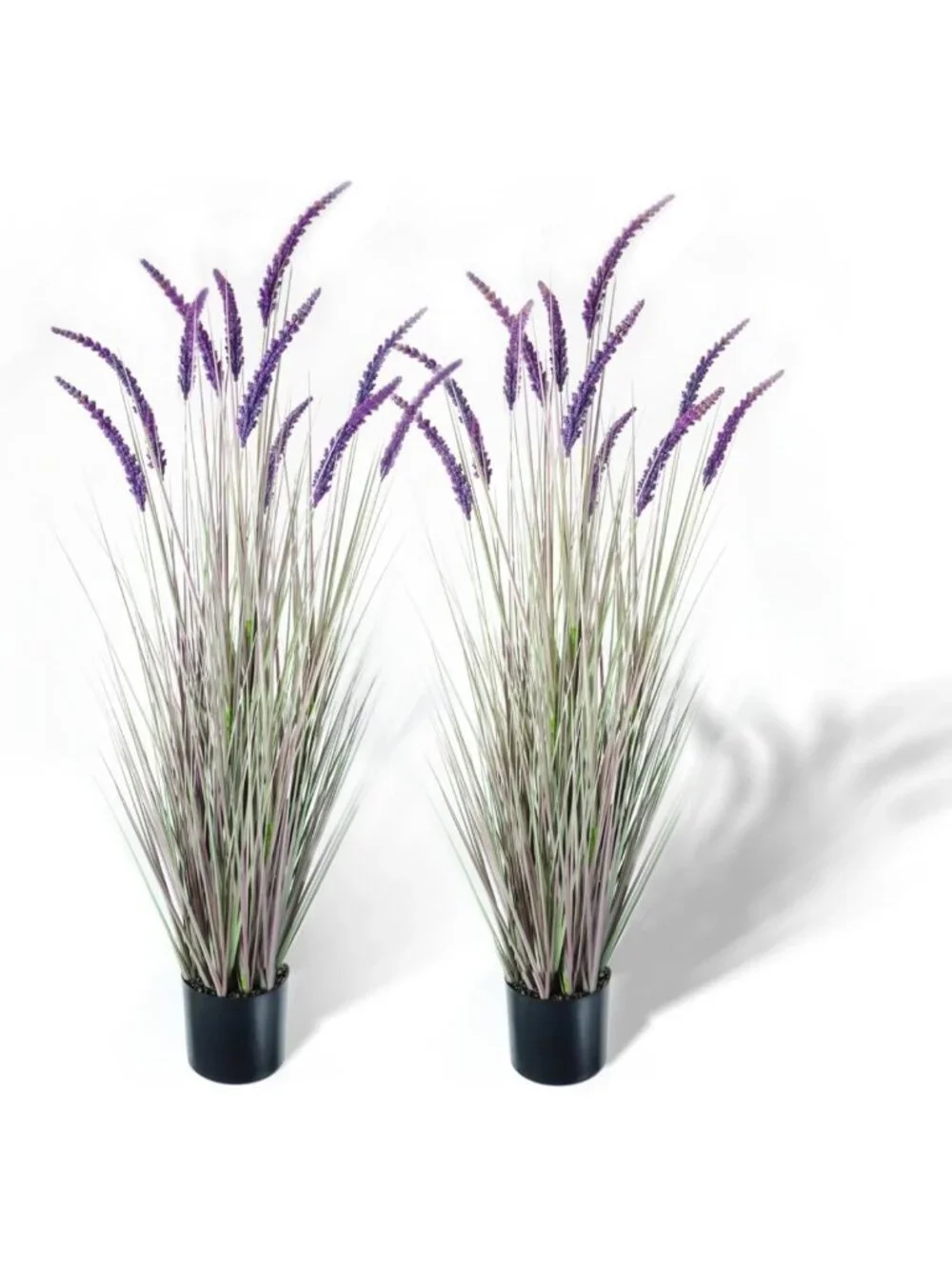 5ft Faux Veronica Horsetail Grass - 2-Pack Green Artificial Plants for Home